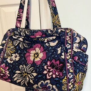 Vera Bradley Blue and Pink Floral hand Bag/ Firm price